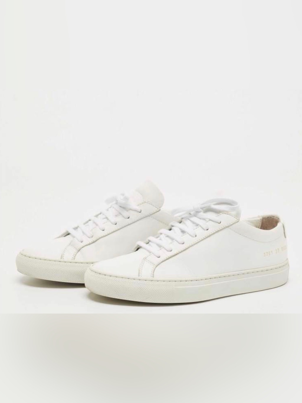 Common Projects White Low-Top Leather Sneakers